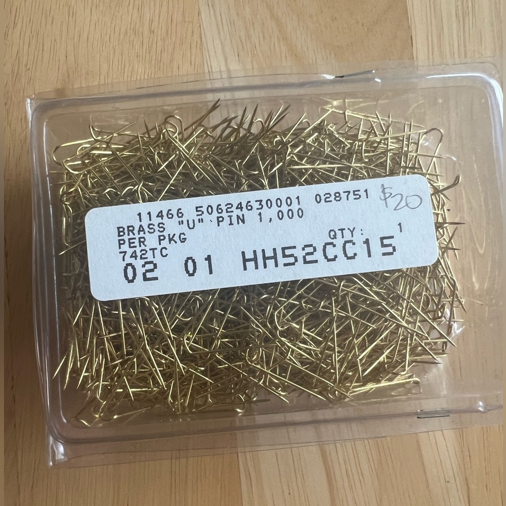 Brass U-Pins Pack